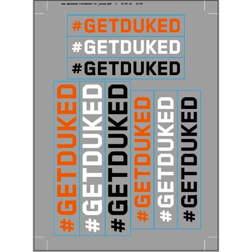 #GETDUKED Sticker Kit