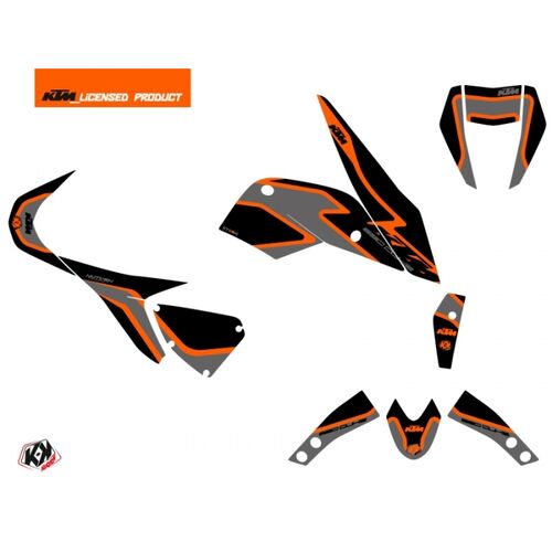 Dekor Aufkleber Kit - Storm Black Orange Matt KTM 690 Duke/R 08-11