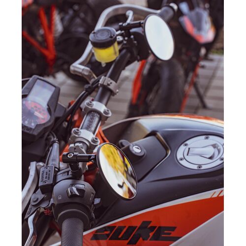 Superbike Spiegelset (verstellbar) inkl. Spiegelaufnahmen-Adapter-Set