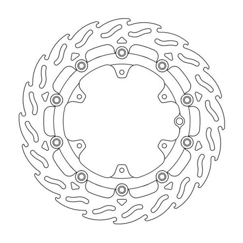MOTO-MASTER - FLAME Floating Alu Disc 300mm front left