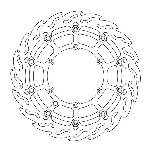 MOTO-MASTER - FLAME Floating Alu Disc 320mm front