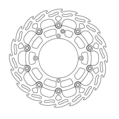 MOTO-MASTER - FLAME Floating Alu Disc 298mm front