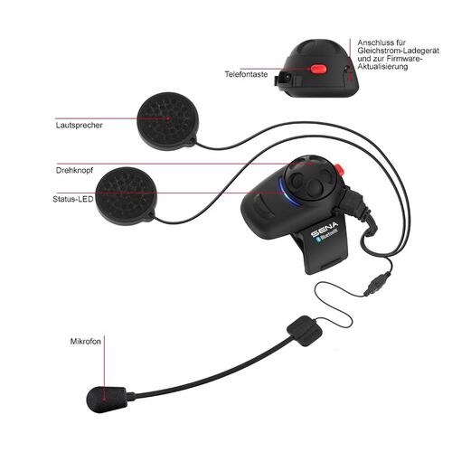 SENA SMH5 Doppelpack - Bluetooth Kommunikationssystem f�r Motorr�der