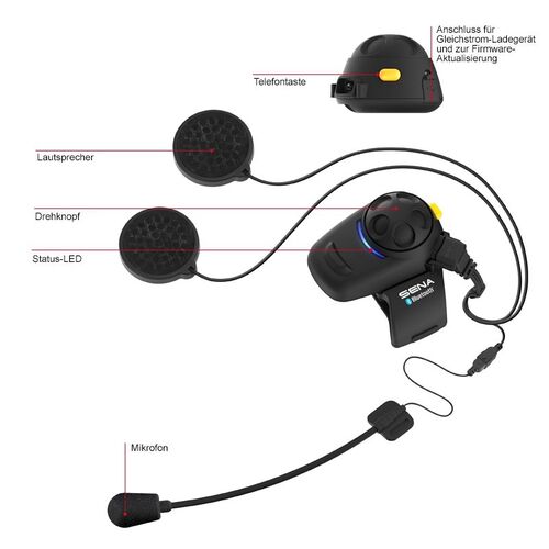 SENA SMH5-FM - Bluetooth Kommunikationssystem f�r Motorr�der