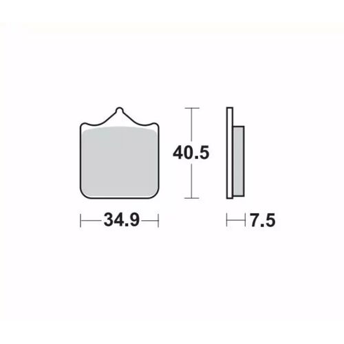 MOTO-MASTER Bremsbelag RoadPRO Sinter vorn -...