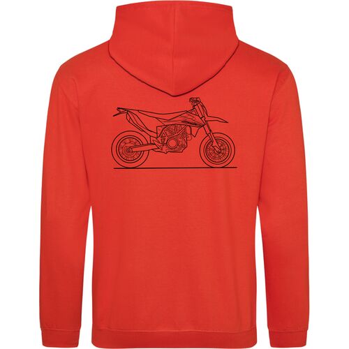 BSO HOODIE 690 SMC-R LOGO BLACK HINTEN - HELLBLAU S