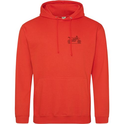 BSO HOODIE 690 SMC-R LOGO BLACK VORNE & HINTEN - HELLBLAU XL