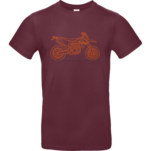 BSO T-SHIRT 690 SMC-R LOGO ORANGE VORNE - SCHWARZ XXL