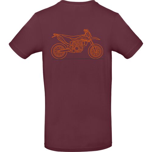 BSO T-SHIRT 690 SMC-R LOGO ORANGE HINTEN - SCHWARZ XXL