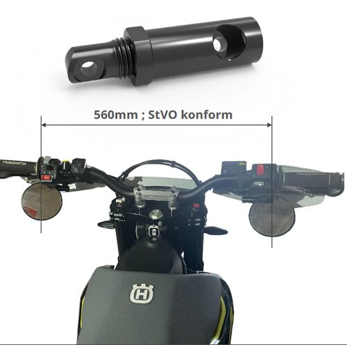 Highsider Superbike Spiegelset (verstellbar) inkl. MOTEX...