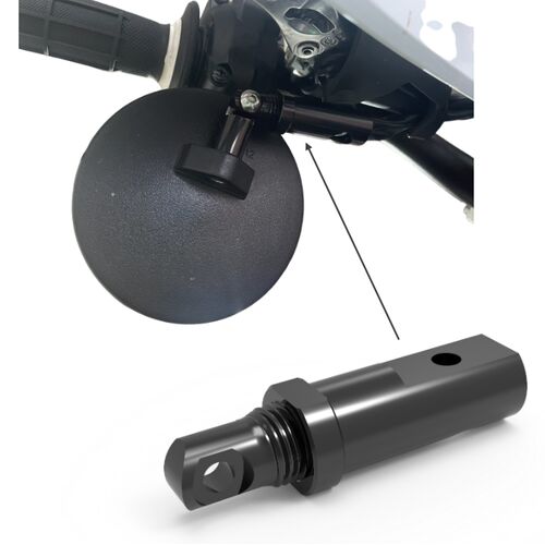 Highsider Superbike Spiegelset (verstellbar) inkl. MOTEX Spiegelaufnahmen-Adapter-Set