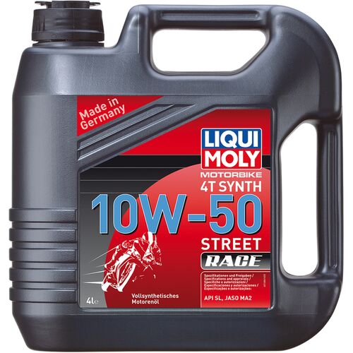 LIQUI MOLY 4T SYNT 10W-50 Stra�en Race Motor�l 4L