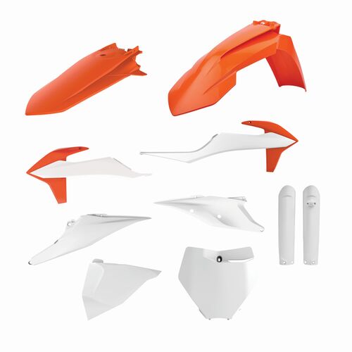 Kunststoffteilekit KTM SX/SXF 19-22 wei�/orange