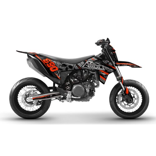 Dekor KTM 690 SMC-R- Skull Edition  (2012 - 2013) Orange