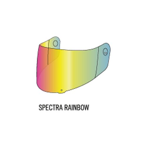 *X-SPIRIT III 3D VISOR SPECTRA RAINBOW