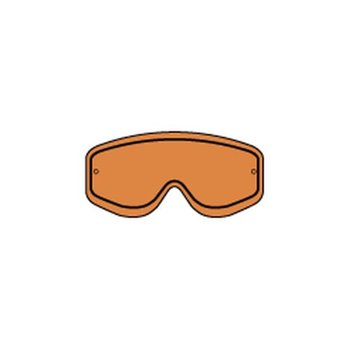 RACING GOGGLES DOUBLE LENS ORANGE