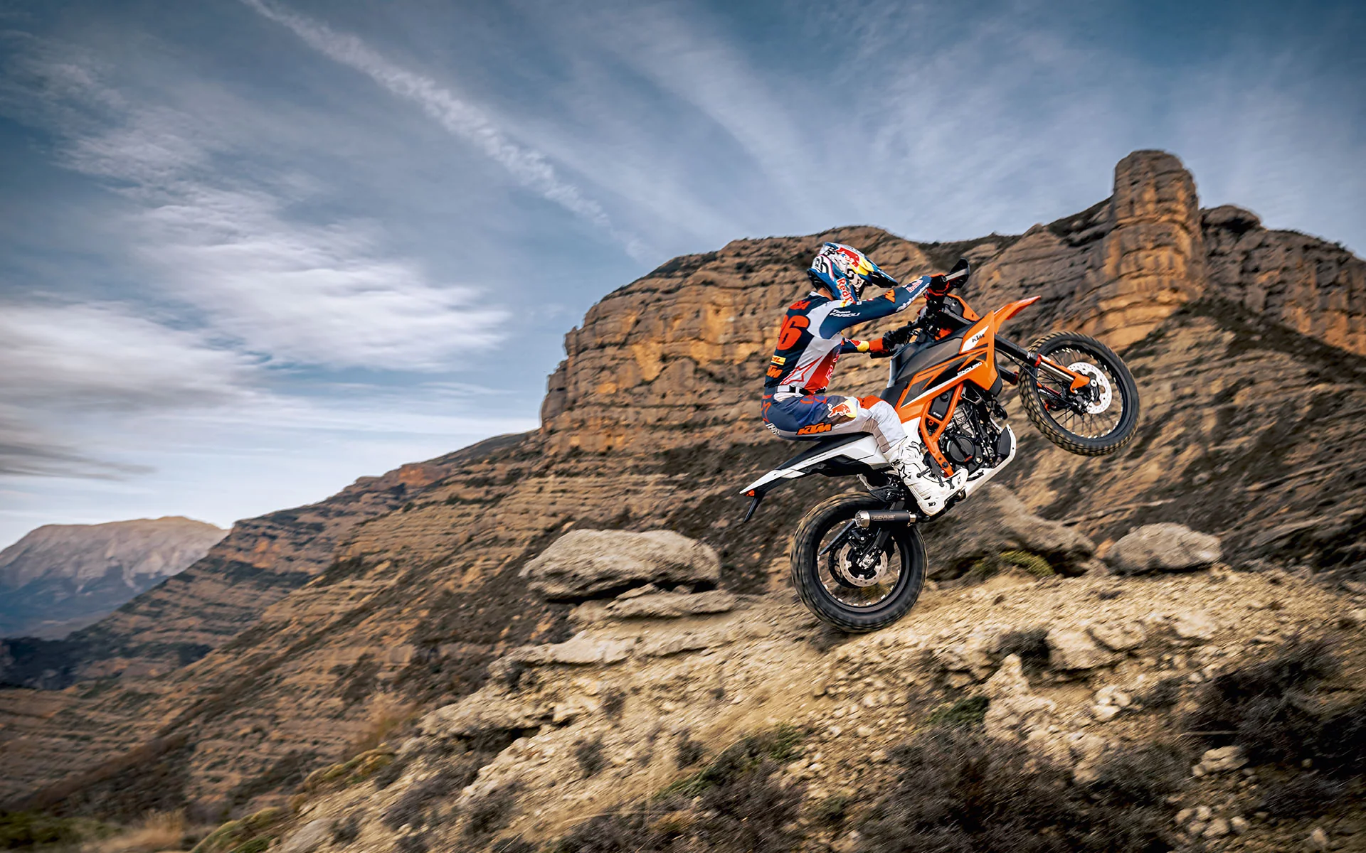 KTM 125 Enduro R in Fahrt