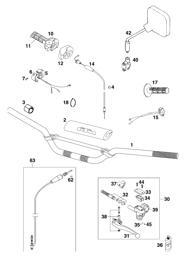 Explosionsgrafik LENKER, ARMATUREN