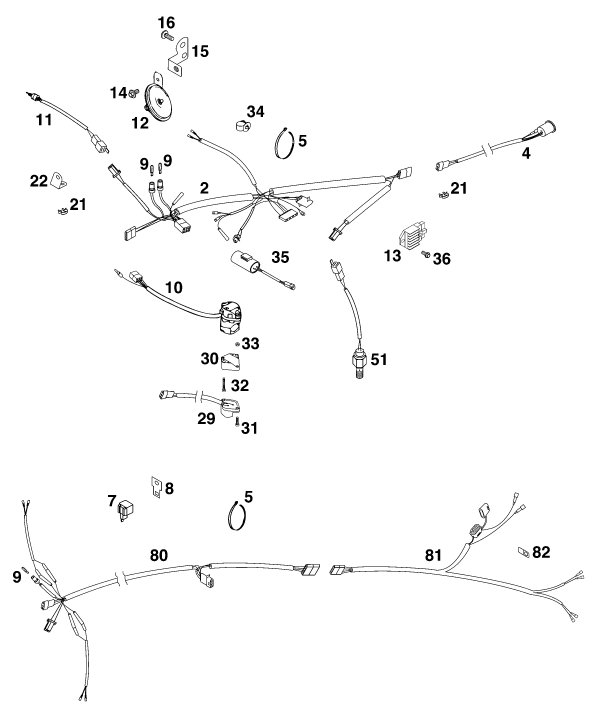 Explosionsgrafik KABELSTRANG