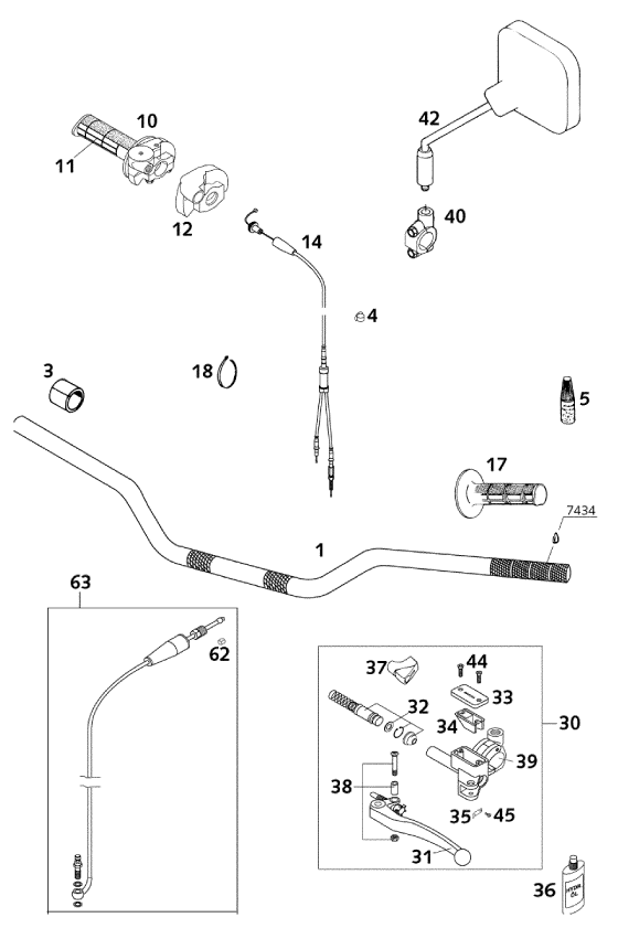 Explosionsgrafik LENKER, ARMATUREN