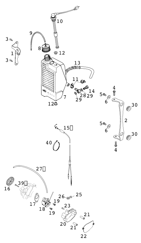 Explosionsgrafik SCHMIERSYSTEM