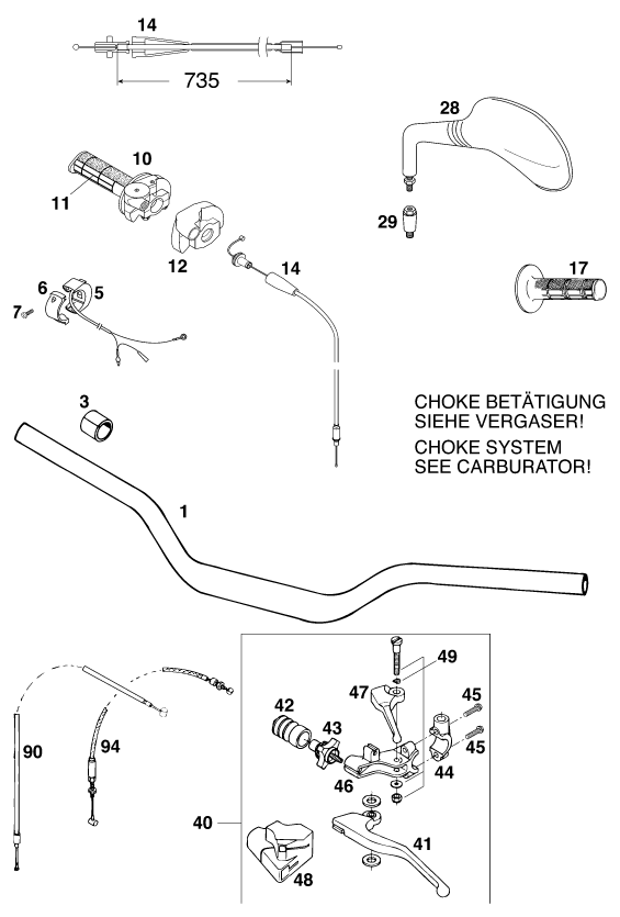 Explosionsgrafik LENKER, ARMATUREN