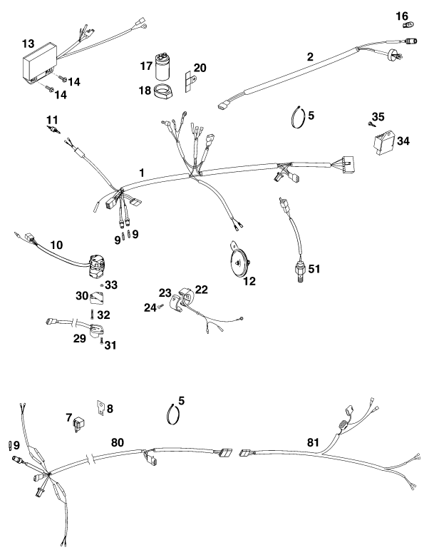 Explosionsgrafik KABELSTRANG