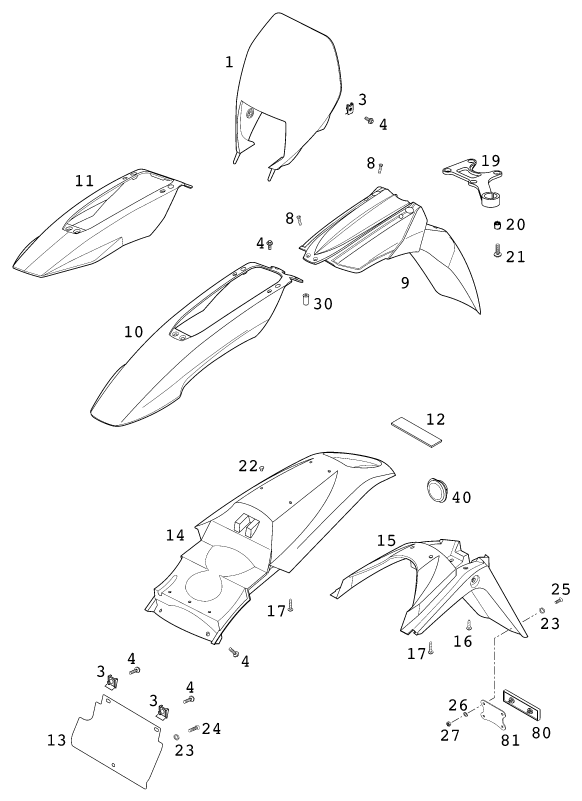 Explosionsgrafik MASKE, KOTFLÜGEL