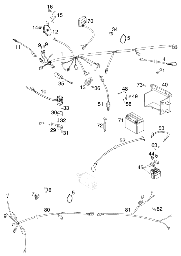 Explosionsgrafik KABELSTRANG
