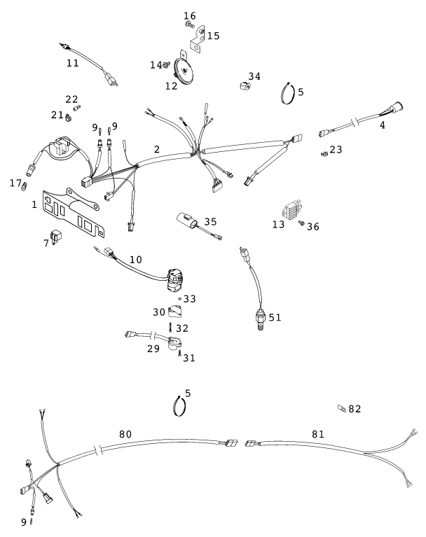Explosionsgrafik KABELSTRANG