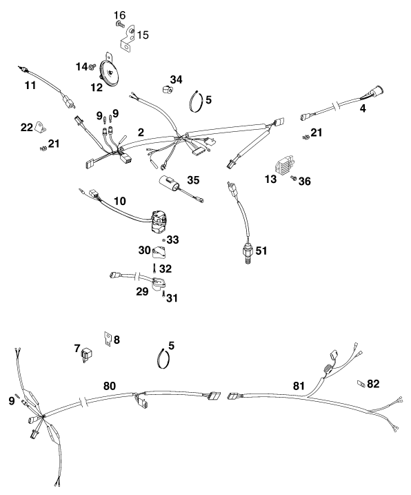 Explosionsgrafik KABELSTRANG