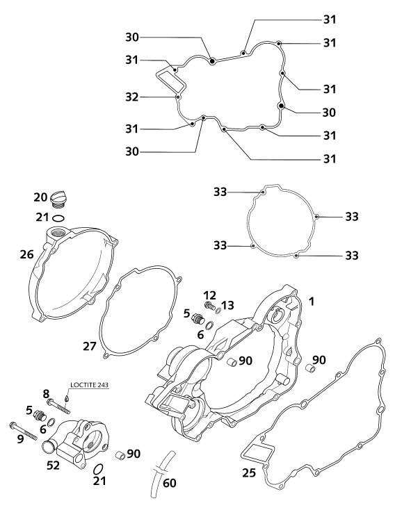 Explosionsgrafik KUPPLUNGSDECKEL
