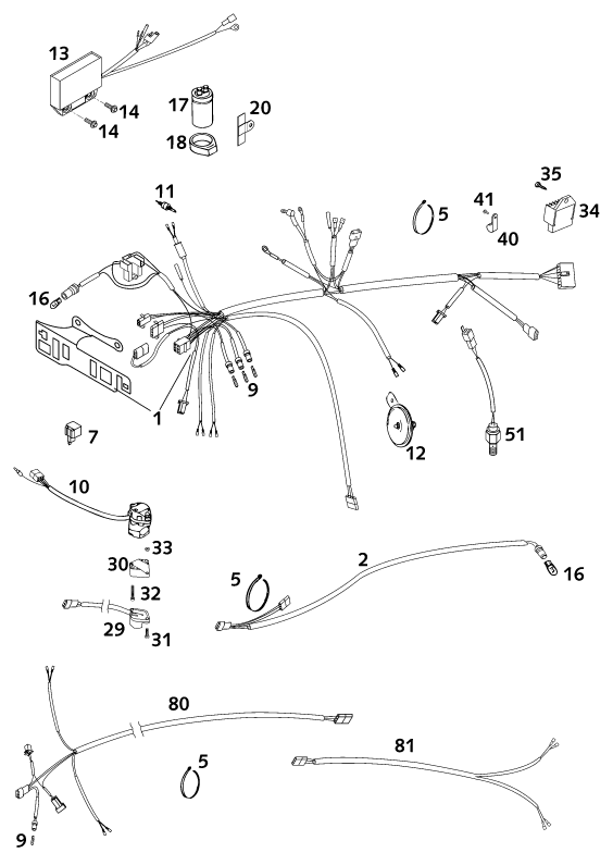 Explosionsgrafik KABELSTRANG