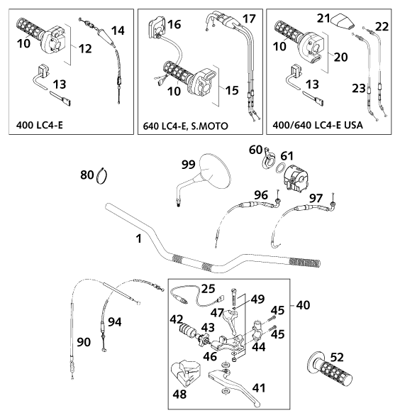 Explosionsgrafik LENKER, ARMATUREN