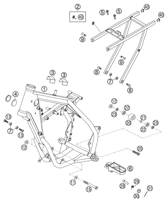 Explosionsgrafik RAHMEN
