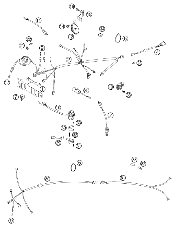 Explosionsgrafik KABELSTRANG