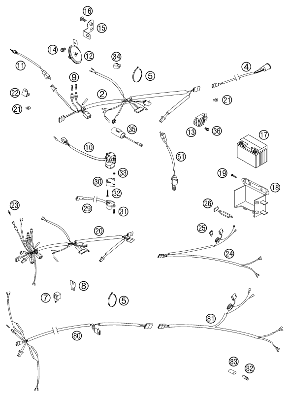 Explosionsgrafik KABELSTRANG