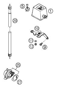 Explosionsgrafik INSTRUMENTE / SCHLOSSSYSTEM