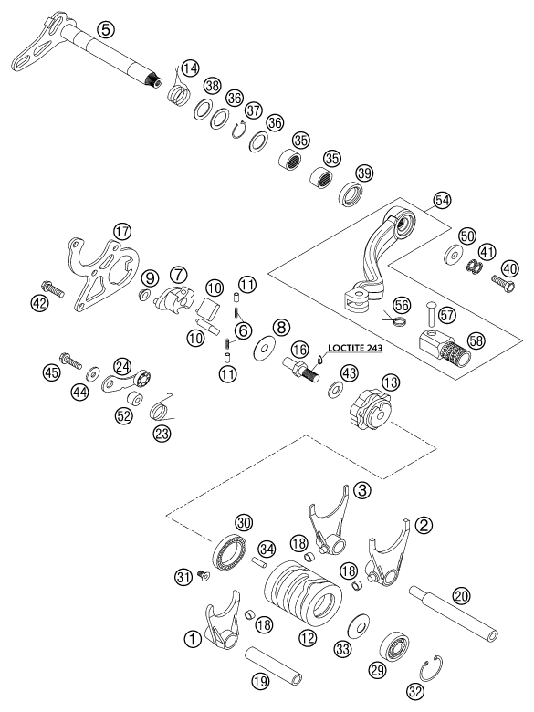 Explosionsgrafik SCHALTUNG