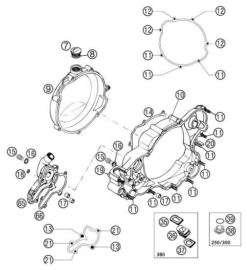 Explosionsgrafik KUPPLUNGSDECKEL