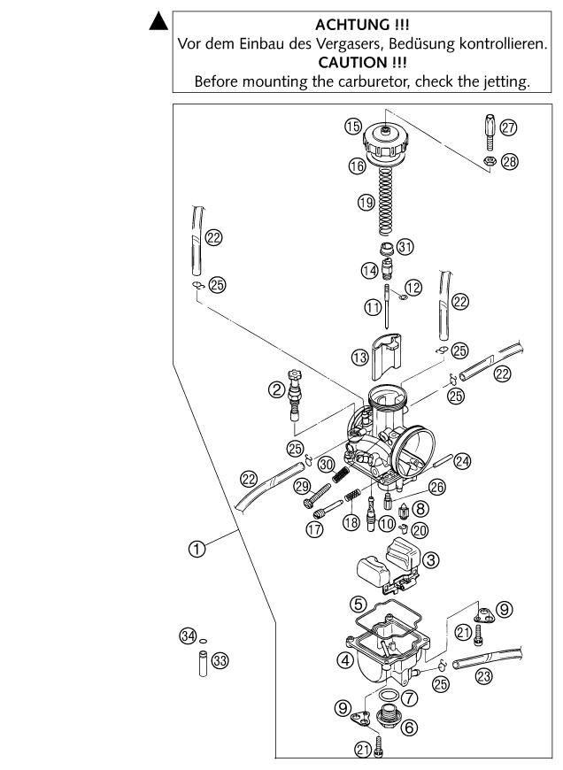 Explosionsgrafik VERGASER