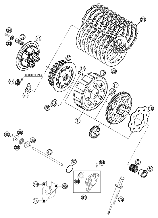 Explosionsgrafik KUPPLUNG