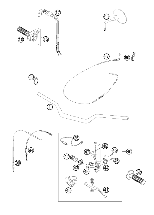 Explosionsgrafik LENKER, ARMATUREN