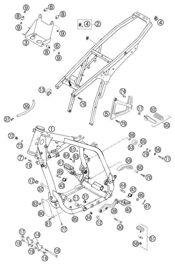 Explosionsgrafik RAHMEN