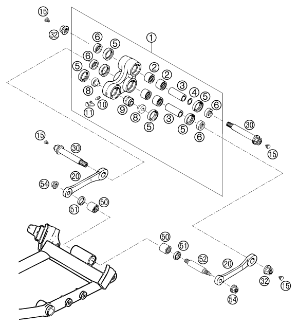 Explosionsgrafik PRO LEVER ANLENKUNG