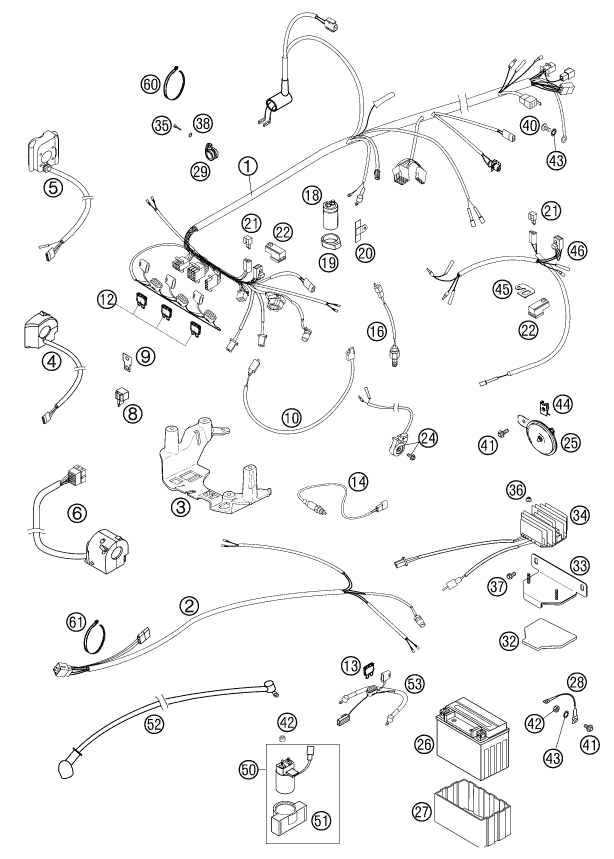 Explosionsgrafik KABELSTRANG