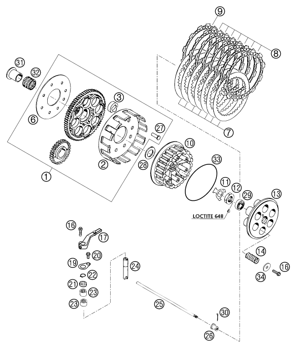 Explosionsgrafik KUPPLUNG