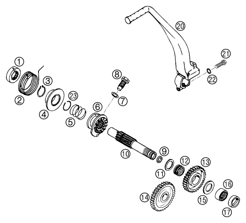 Explosionsgrafik KICKSTARTER