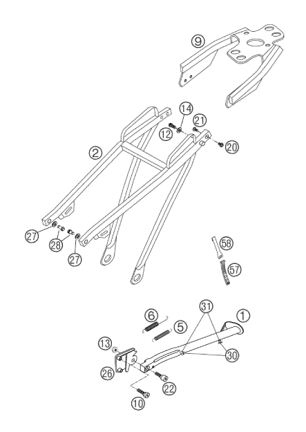 Explosionsgrafik AUSLEGER