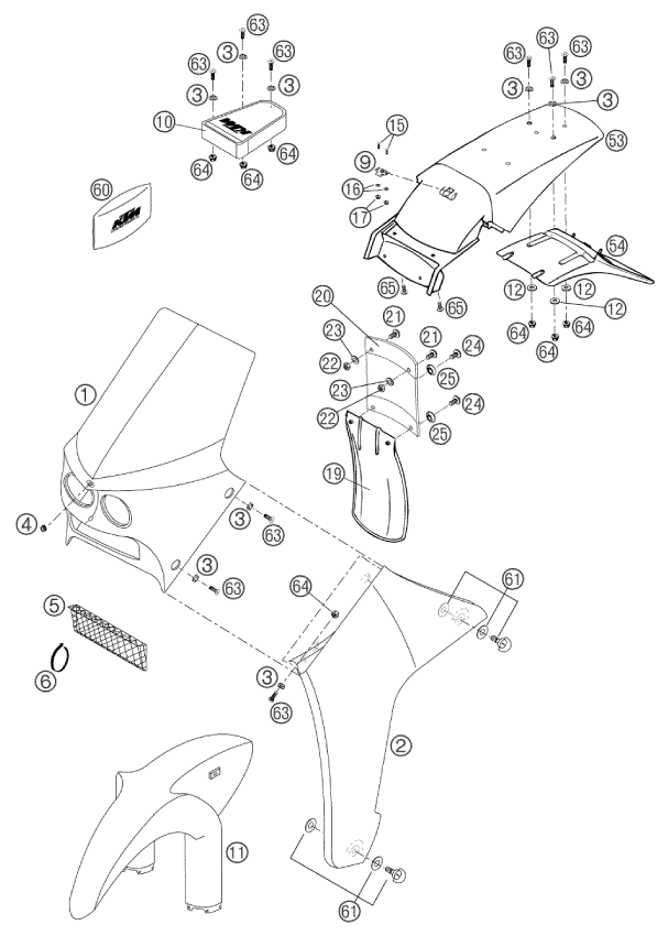 Explosionsgrafik MASKE, KOTFLÜGEL